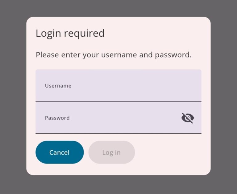 geteduroam College username and password screen